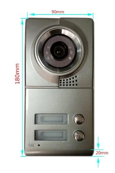 Yobang безопасности Апартаменты Проводной громкой связи цвет домофона домофон 7 дюймов видео-телефон двери с двумя мониторами