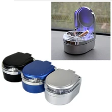 Портативный автомобиля пепельница с светодиодный свет сигареты, сигары пепельница авто аксессуары для хранения чашки дым пепел цилиндр дым подстаканник