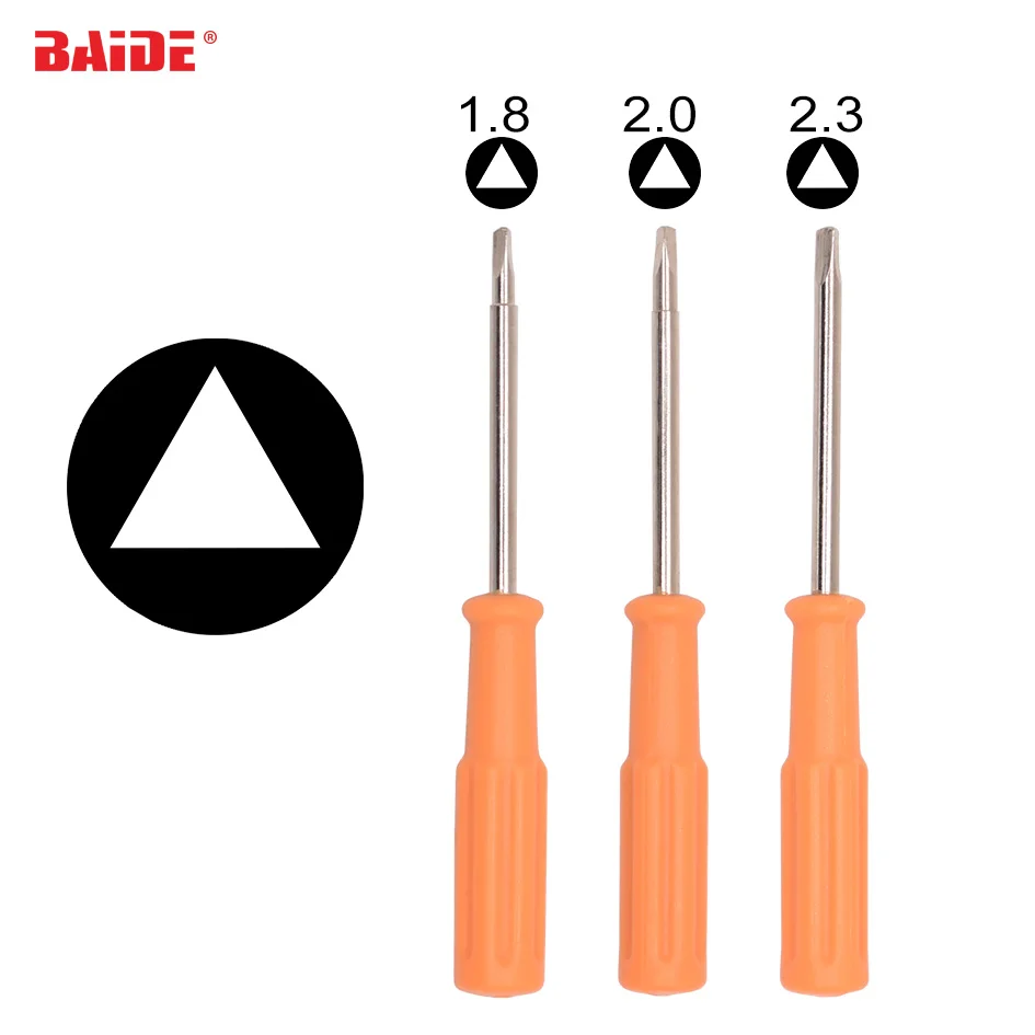 Triangular screwdrivers