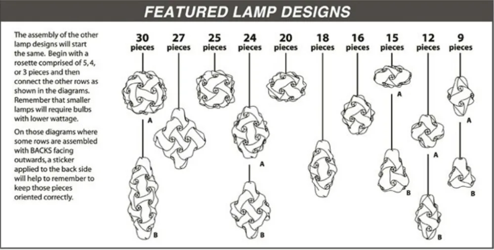 100 наборов креативный IQ абажур DIY гостиная лампа детская комната спальня декоративное освещение пластиковая люстра с абажуром 25 см