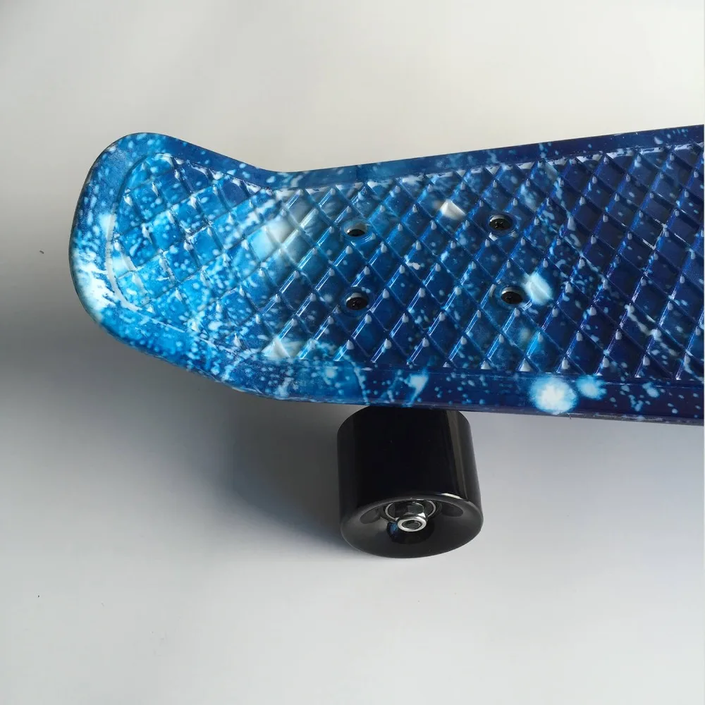27 inch Cruiser Skateboard Skate Board Plastic Retro Longboard Complete Graphic Series Galaxy Starry Floral Boys Girls