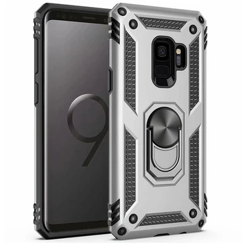 

200pcs/lot Kickstand Shockproof Rugged Armor Ring Case For Samsung Galaxy S9 Plus S9 S8 Plus S8 Note 9 Note 8