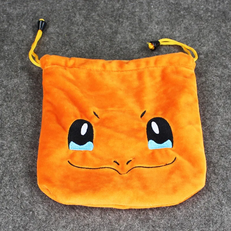 20*22 см Kawaii мяч сумка Bulbasaur плюшевая сумка для хранения Squirte Charmander Регулируемая сумка аниме мультфильм подарок для детей