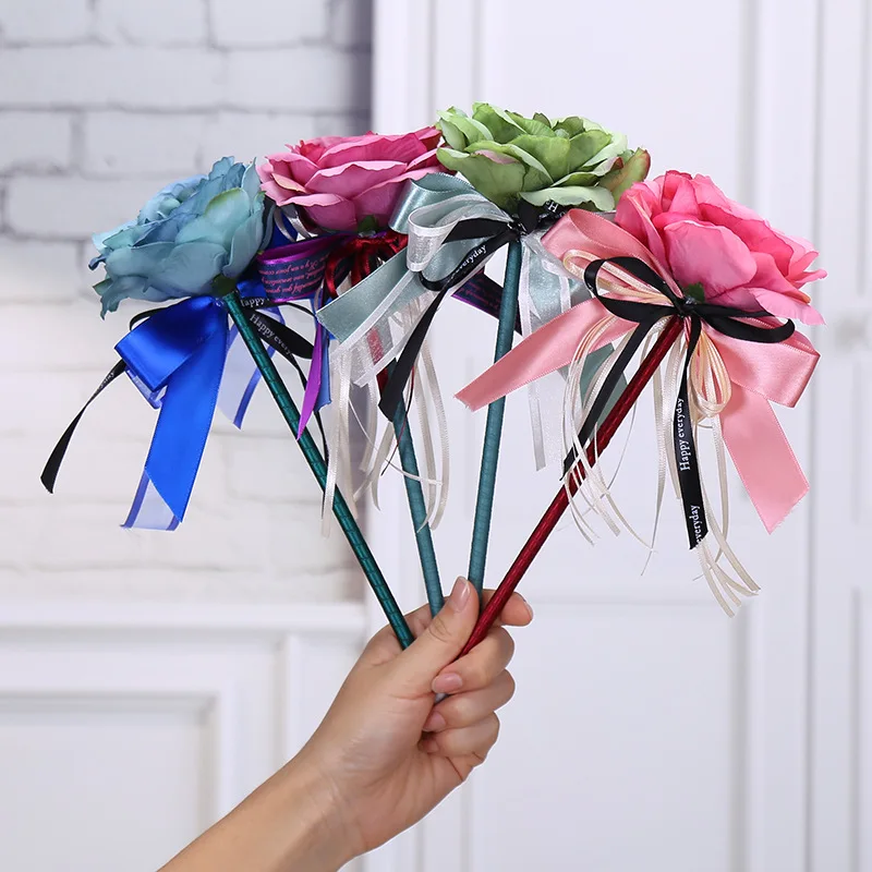 10 шт./лот Новая креативная шариковая ручка с цветами Ribbonbow свадебная Цветочная