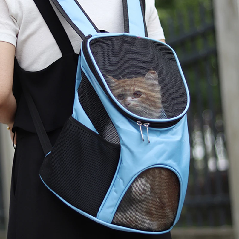 Mesh Cat Carrier Backpack for Cats Gotas RidingTraveling Pet Carrying Bag Sphynx Katten Mascotas Accessories transporte gato