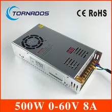 Comutação da fonte de alimentação 0-60 V 500 W AC Para DC 60 V SMPS Para A Eletrônica Display Led Strip LS-500-60
