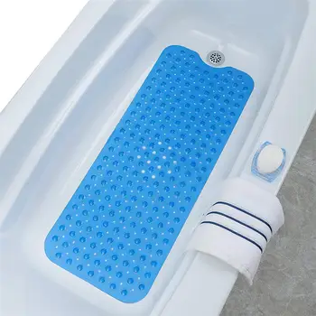 

Rectangle 40*100CM Bathtub Carpet Non-Slip Bath Mats PVC Anti-Skid Bath Mat Soft Bathroom Massage Mat Safety With Suction Cups