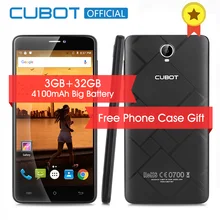 Макс 6.0 Дюймов 4100 мАч Смартфон Cubot 3 ГБ RAM 32 ГБ ROM Сотовый телефон Android 6.0 4 Г LTE Разблокирована MTK6753A Octa Ядро Мобильного Телефона