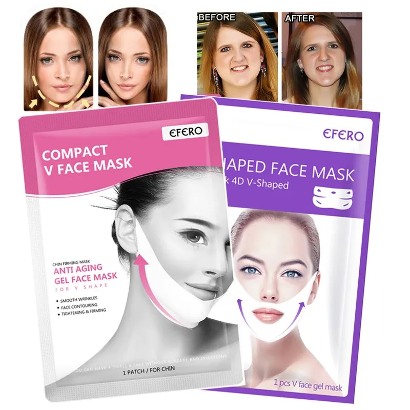 

Lifting Face Mask V Shape Lift Peel-off Mask Face Slim Chin Check Neck Hanging Ear V Shaper Slimming Face Sheet Mask Skin Care