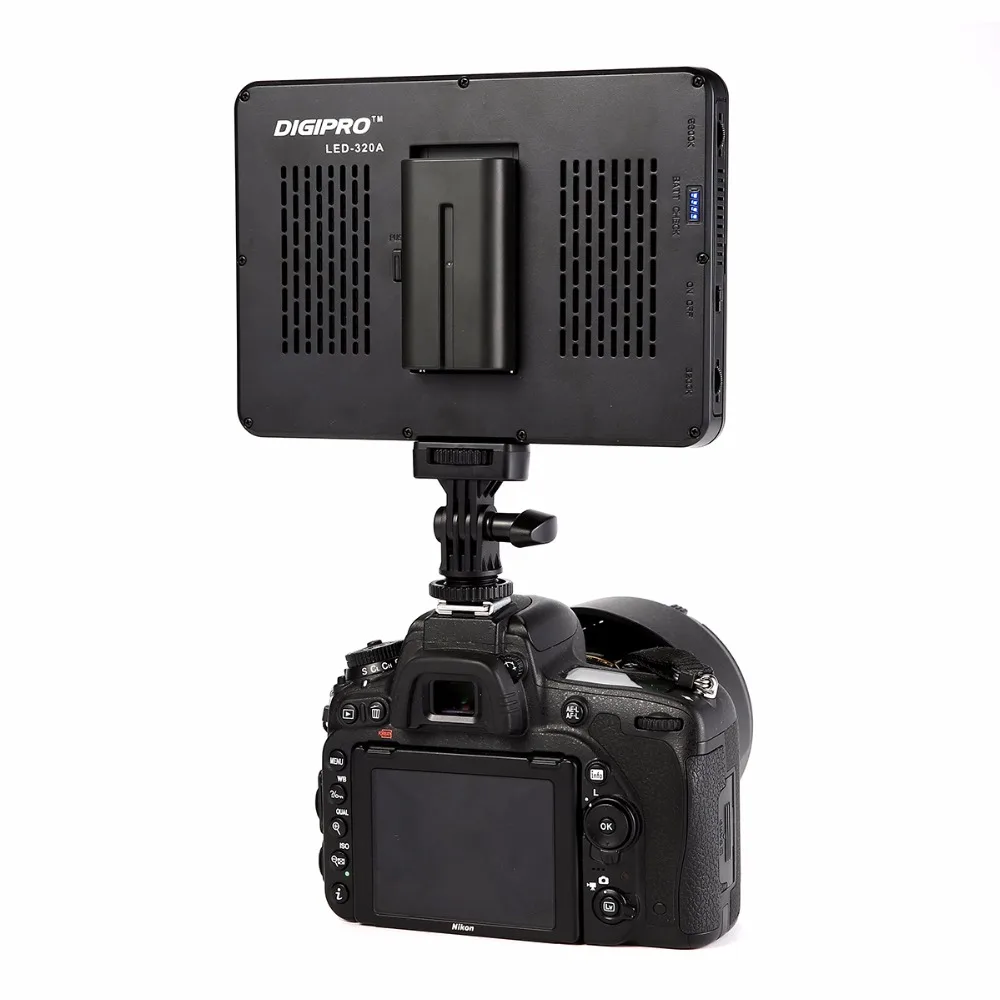  High Performance Ultra Thin 320 LED Camera Video Light 3200K-5600K+F550 Battery&Charger DSLR Camera - 32800474541