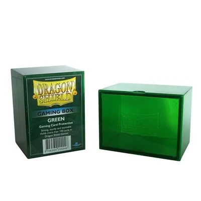 Лучший бренд дракон щит цветные плитки коробка для настольной игры Чехол для торговых карт Защита игровые коробки держатель - Цвет: Зеленый