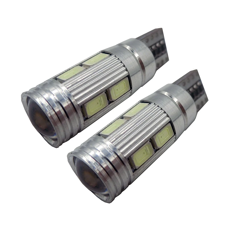 2 шт. авто светодиодный Canbus T10 10 SMD 5630 W2.1x9.5d W5W 192 194 Белый 12 в автомобильный