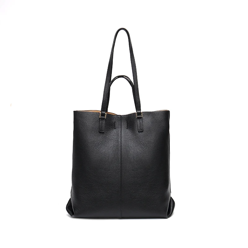 Женская сумка-тоут из натуральной кожи, сумка через плечо, сумка для покупок, сумка-шоппер, сумки для леди, модные простые сумки, винтажные, повседневные, для использования