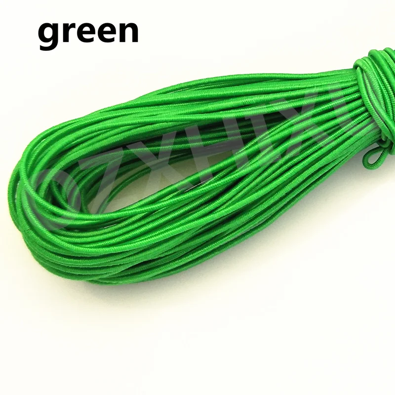 10 yardsHigh-Elastic 1mm Colorful Round Elastic Band Round Elastic Rope Rubber Band Elastic Line DIY Sewing Accessories AA7678 - Цвет: green