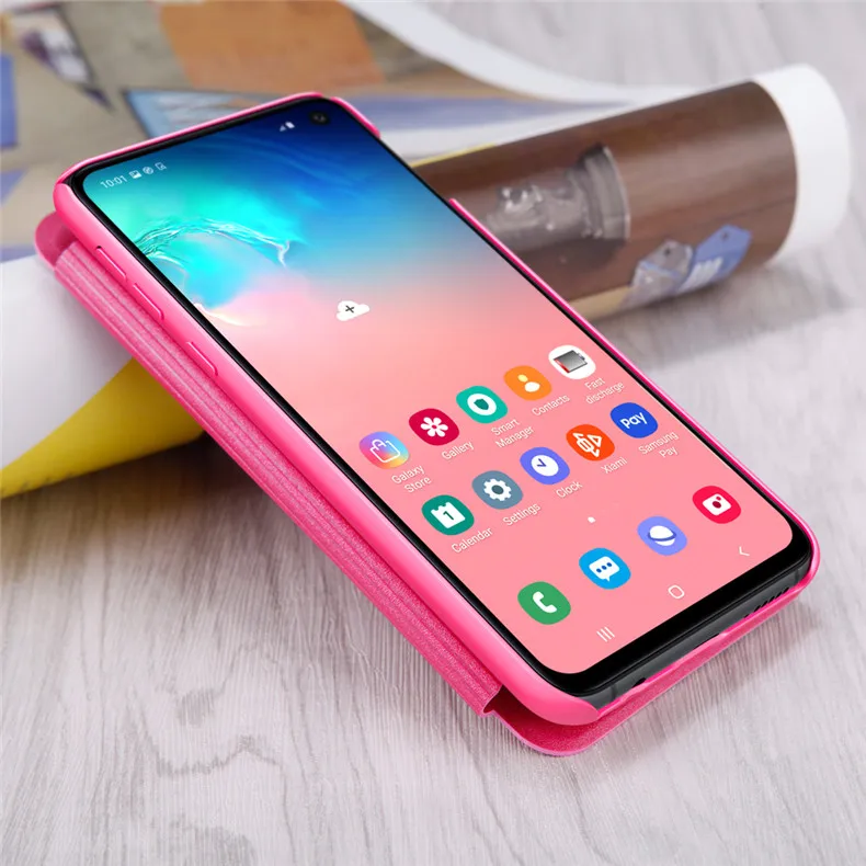 Кожаный чехол Nillkin для samsung Galaxy S10e блеск PU+ жесткий Пластик откидная крышка супер тонкий сотовый телефон случаях