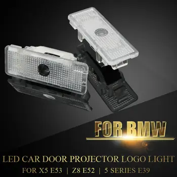 

2X LED Car Door Projector Logo Ghost Shadow Laser light For BMW E39 X5 E53 Z8 E52 5 Series Wireless Courtesy Welcome Lamp