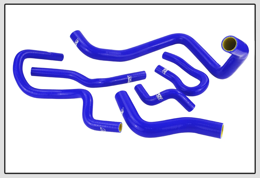 WLR RACING-синий и желтый комплект силиконовых шлангов радиатора для HONDA CIVIC SOHC D15 D16 EG EK 92-00 6 шт. с логотип pqy WLR-LX1303C-QY