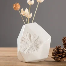 Кристаллический Форма керамики ваза декоративная фарфоровая грани кувшин новинка, Подарок Ремесло Украшение Аксессуары