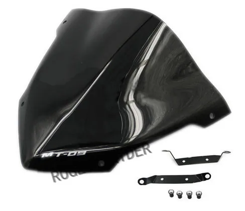 MT09 MT 09 FZ For Yamaha FZ09 2014 - 2016 14 16 Windscreen Windshield Double Bubb Wind Deflectors Airflow Good Quality Black | Автомобили