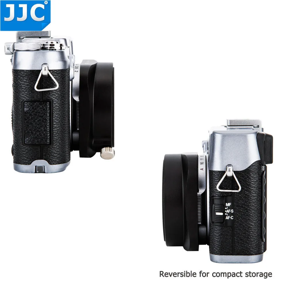 JJC Квадратная Металлическая бленда объектива камеры 49 мм защитное переходное кольцо комплект для Fujifilm X100/X100S/X100T/X100F/X70
