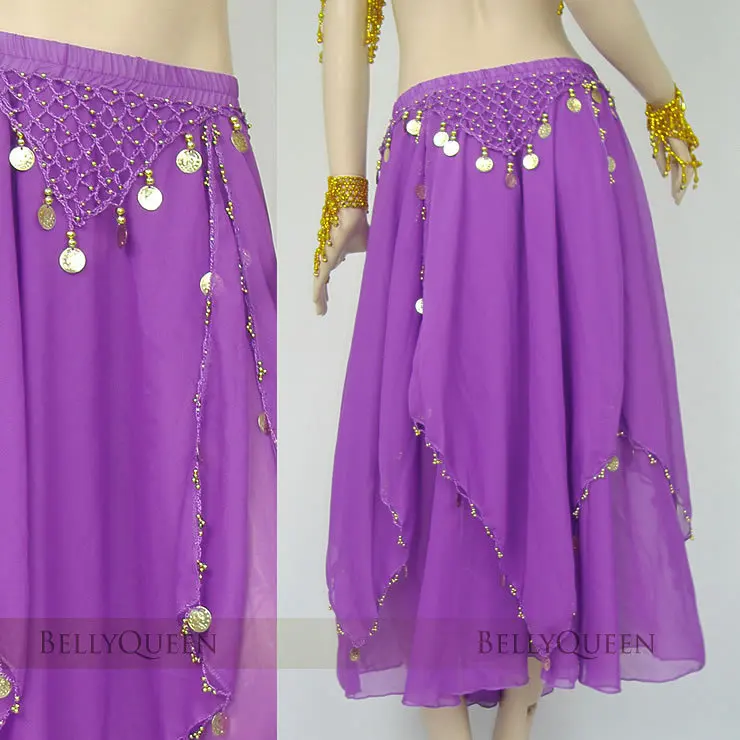 Less cloth, chiffon, long skirt, belly dance, belly dance skirt, low