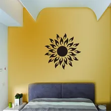 Стикер s милый маленький Подсолнух Солнце стикер на стену блеск licorne украшение ШАМБРЕ дверь наклейка carta da parati autoadesiva