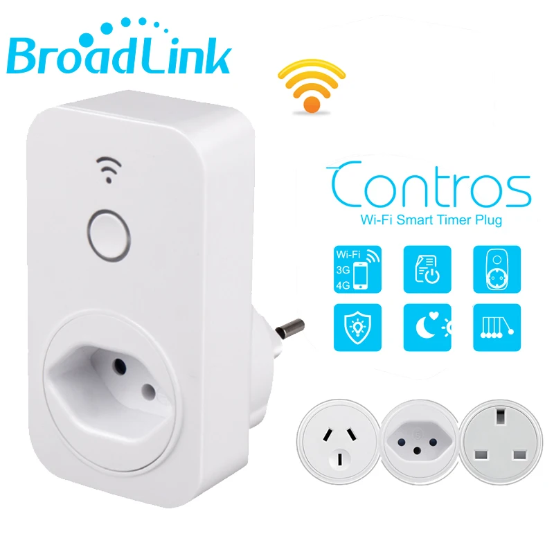 Broadlink оригинальная умная розетка WiFi работает с Alexa Google Home BR UK AU EU Plug умный дом