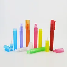 100x10 мл Путешествия Портативный духи в аэрозольной упаковке во флаконах образец контейнеры для духов распылитель Мини бутылки для многоразового использования бутылочки в форме ручки