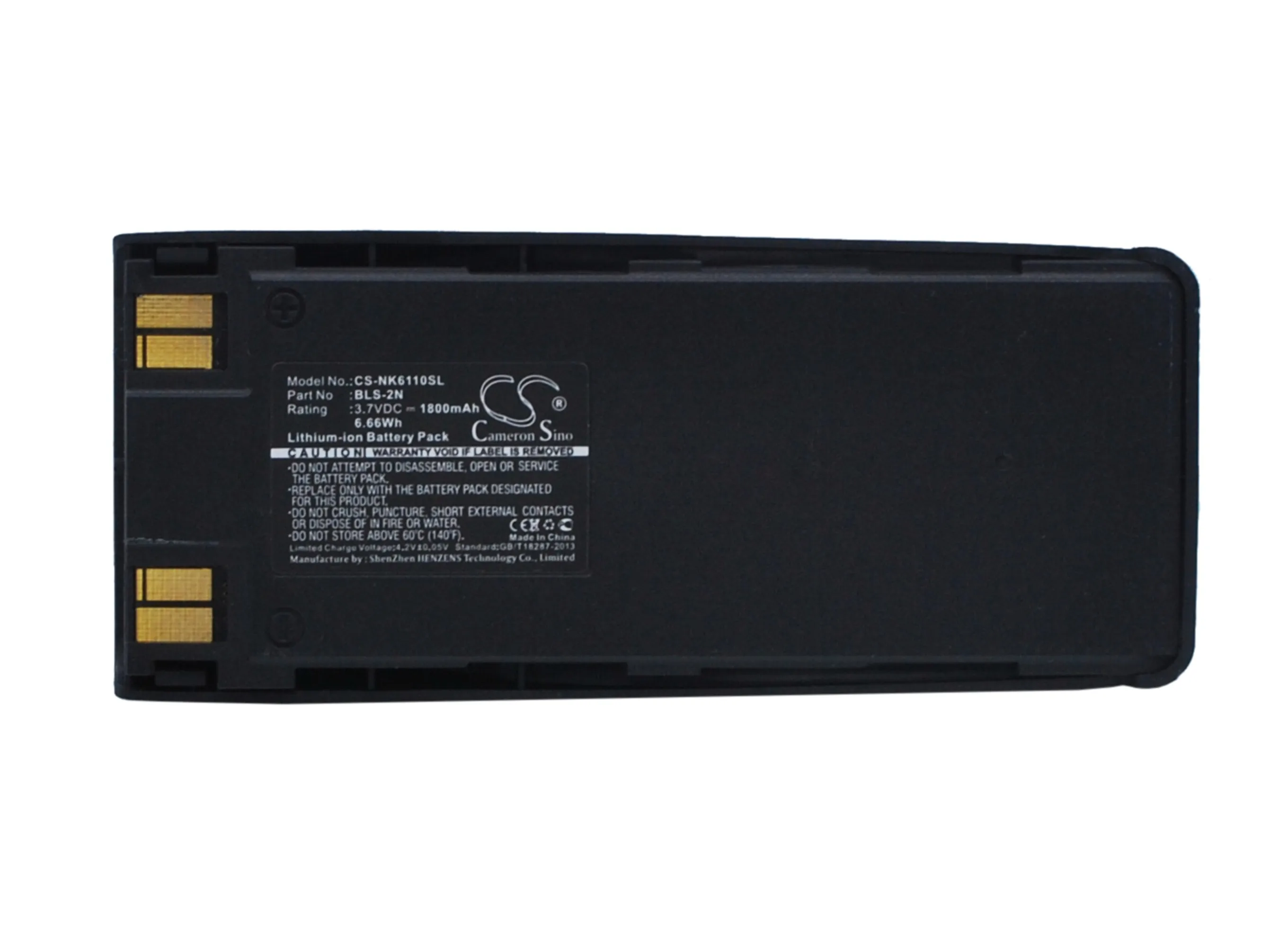 

Cameron Sino High Quality 1800mAh Battery BLS-2,BLS-2N,BLS-2S,BLS-2V,BLS-4 for Nokia 1260,1260i,1261,3285,5110,5120,5165, 5180