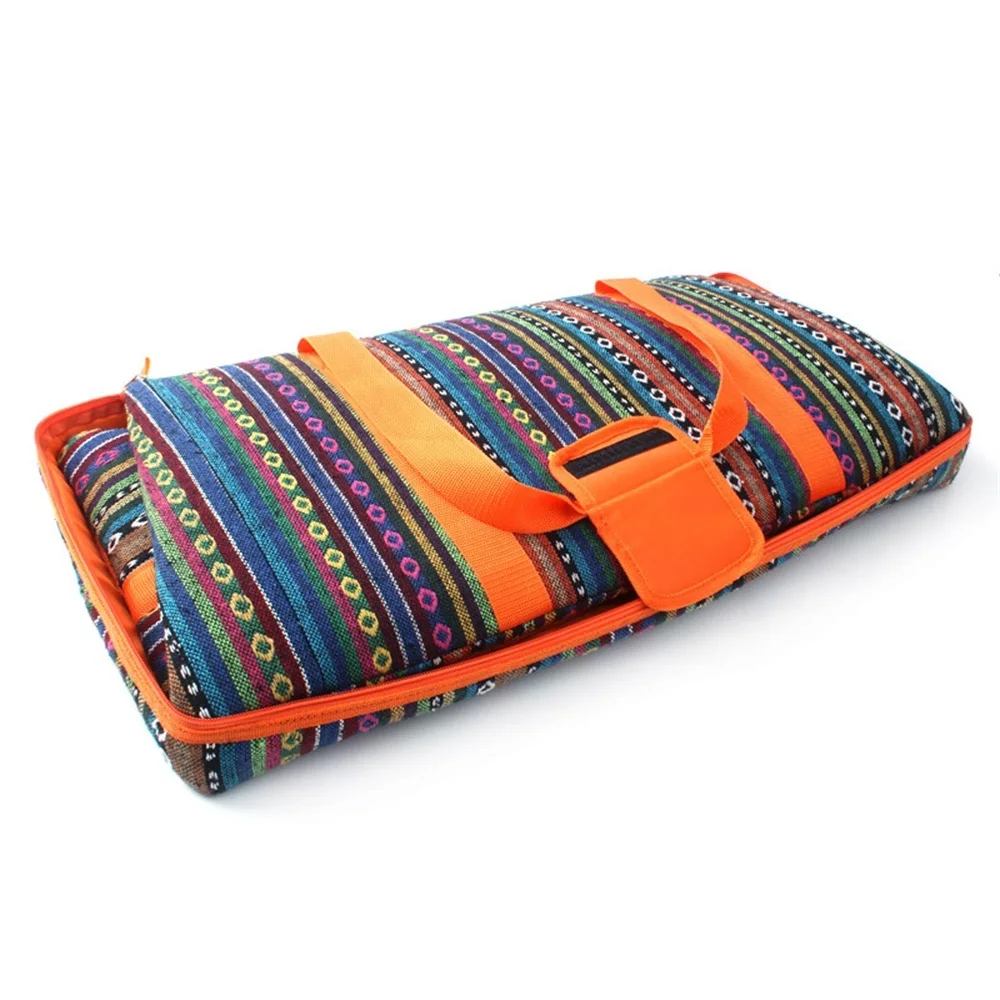 Bolsa do Piquenique Acampamento ao ar Livre de Grande Caixa de Almoço de Armazenamento Capacidade Térmica Dobrável Oxford Pano Mais Grosso Mão Camping Piquenique Bolsas 4 Bolsas de piquenique