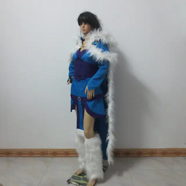Anime Game Movie Dota2 Crystal Virgo Crystal Maiden Uniform Cosplay Costume Full Set