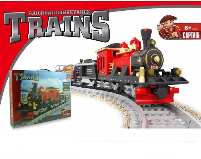 

Model building kit compatible with lego city rail train 410 pcs 3D blocks Educational model building toys hobbies for children