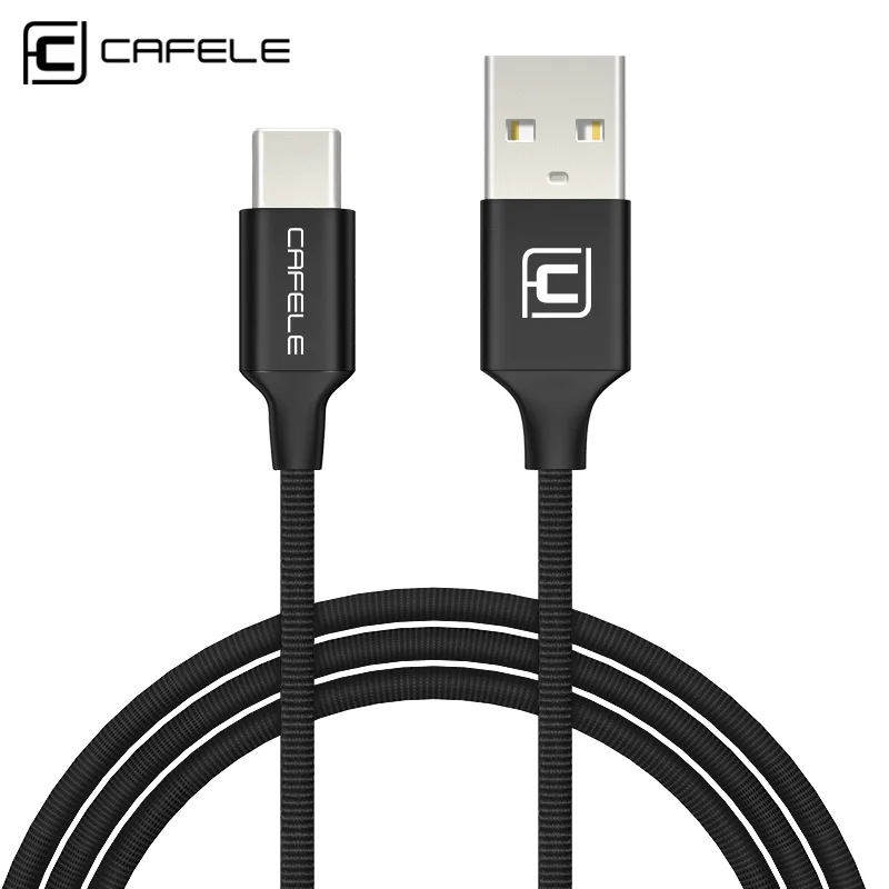 Cafele Тип USB c зарядный кабель для передачи данных Тип-C USB кабель для Xiaomi MI5S Mi6 One Plus 3 т 5 Huawei P9 Nexus 5X Meizu USB-C кабель