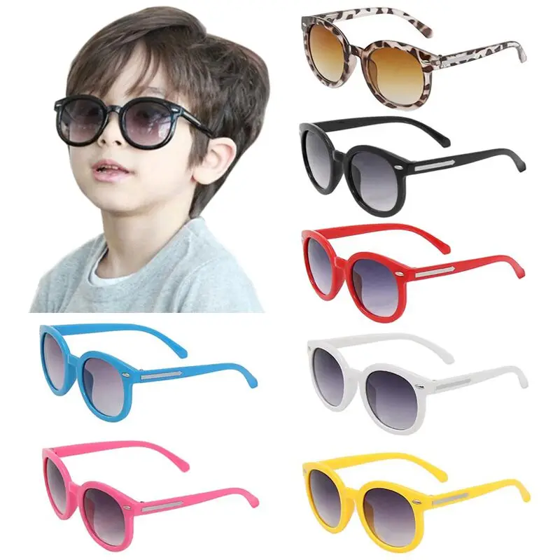 Fashion Children Boys Girls Round Sunglasses Candy Color Glasses