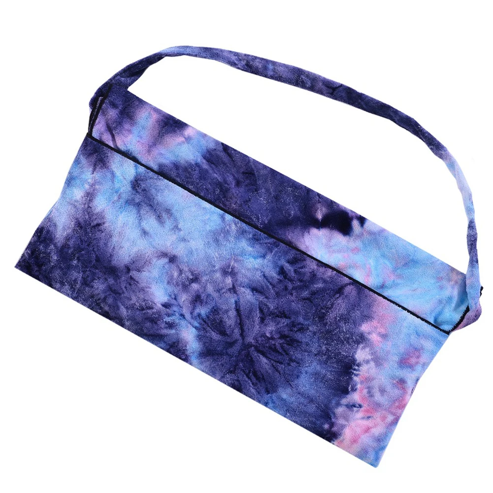 

Sun Beach Towels Pocket Pool Microfiber Lounge Chair Cover Patio Bath Bag Foldable Portable Tie Dyeing Outdoor