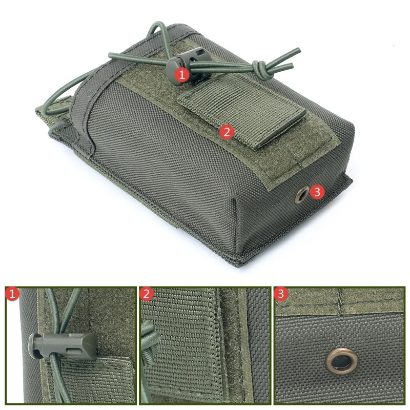 1000D нейлоновая уличная сумка Тактический спортивный кулон Военная кобура для рации держатель рации Сумка Журнал Mag карман