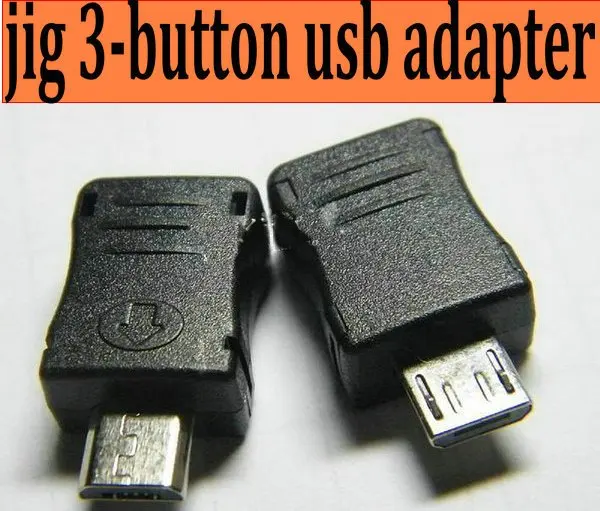 100/lot jig 3-button adapter connector for Samsung Galaxy i9100 9000 binary Counter Reset tool Micro Usb Download Mode Jig | Мобильные