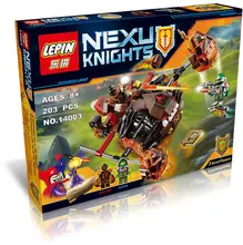 2016 New LEPIN 14003 203Pcs Nexu Knights Moltor’s Lava Smasher Model Building Kits Minifigure Blocks Brick Toy