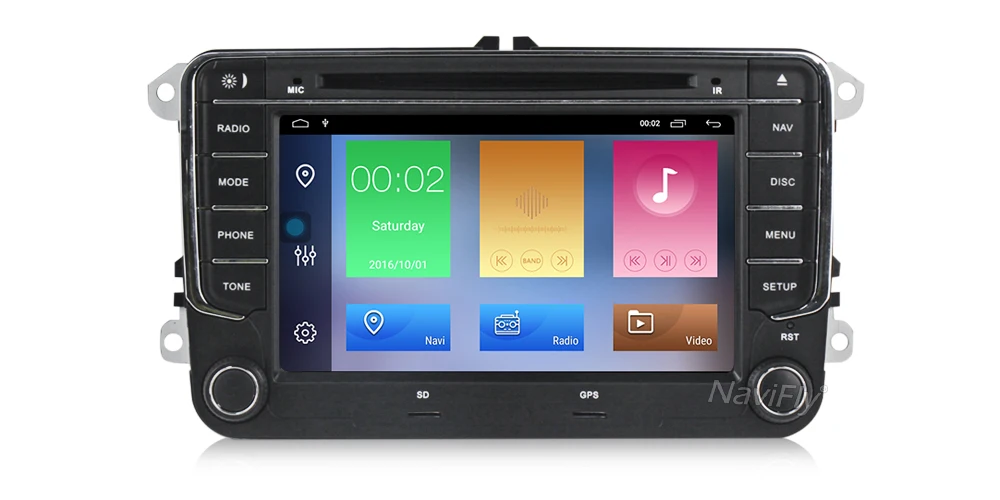 2din Android 8,1 2+ 16G Автомобильный dvd-плеер для Volkswagen VW golf passat b6 B7 Touran polo Tiguan seat skoda octavia gps AM RDS