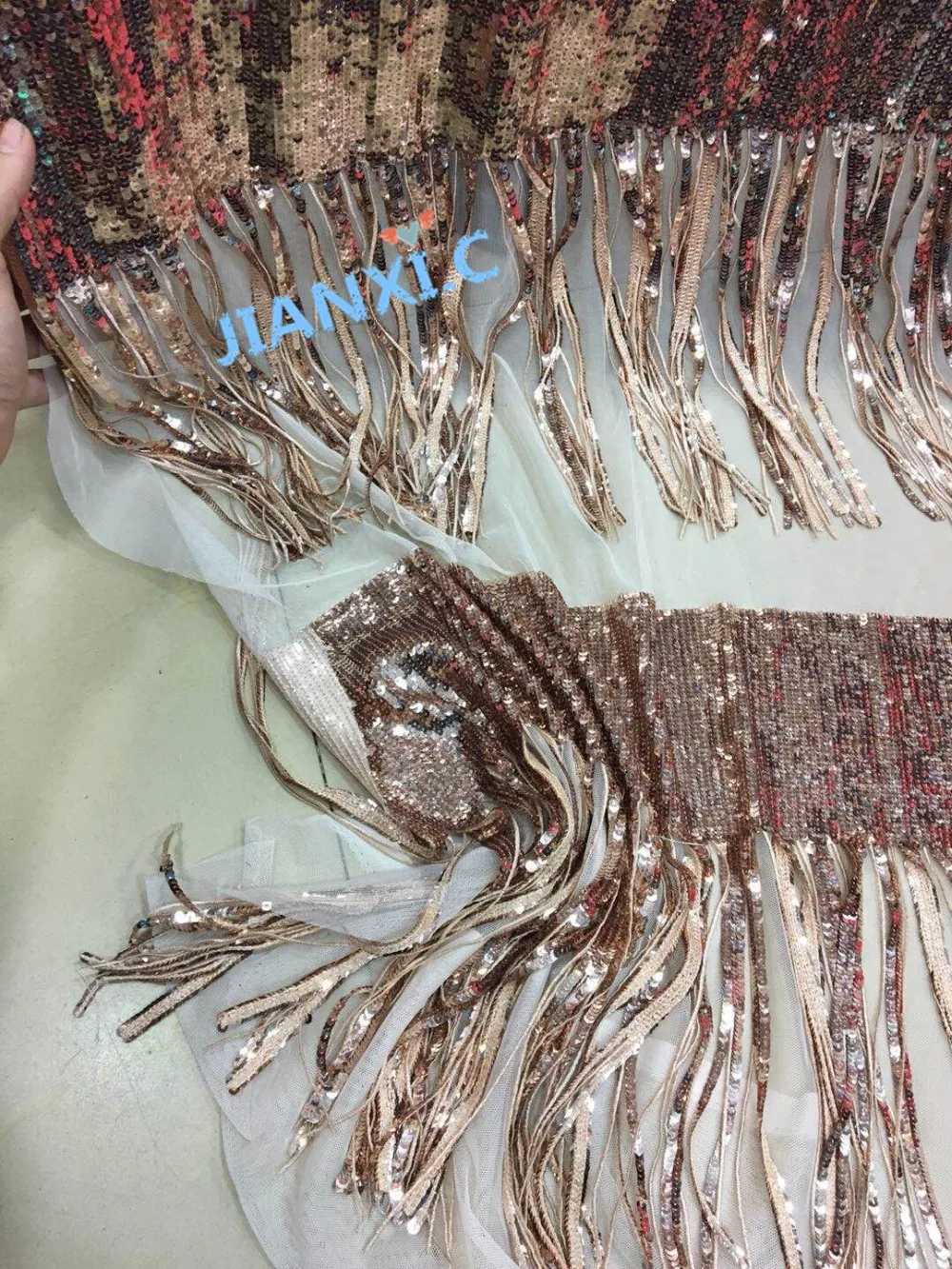 

6 colors special french tulle lace fabric with sequins nice looking JIANXI.C-121671 african embroidered tull lace fabric