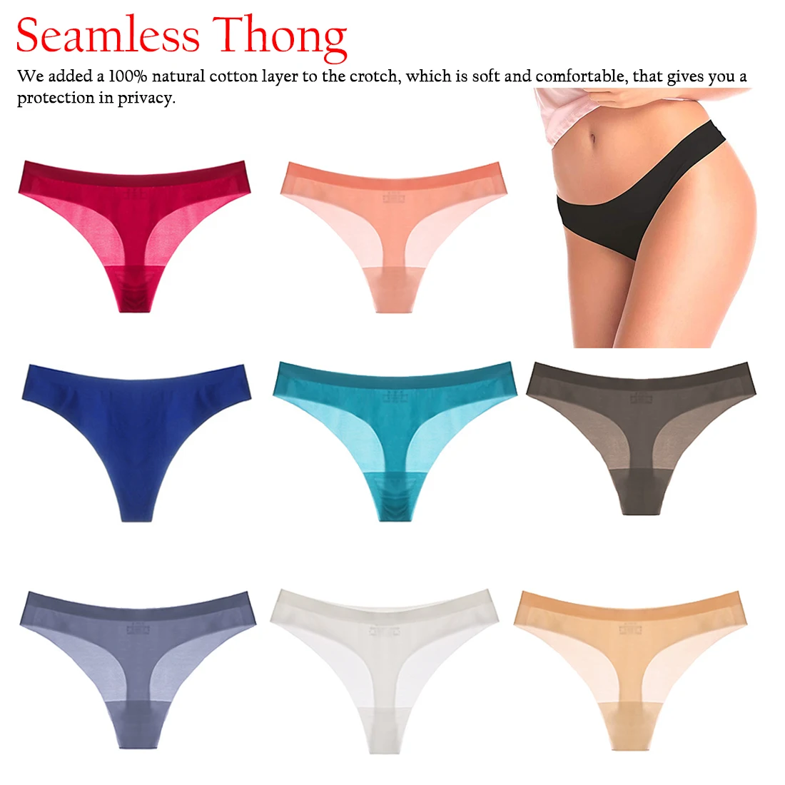 

Sexy Women G String Thongs Low Waist Briefs Sexy Panties Ladies Seamless Lingerie Female Underwear Thong Tanga