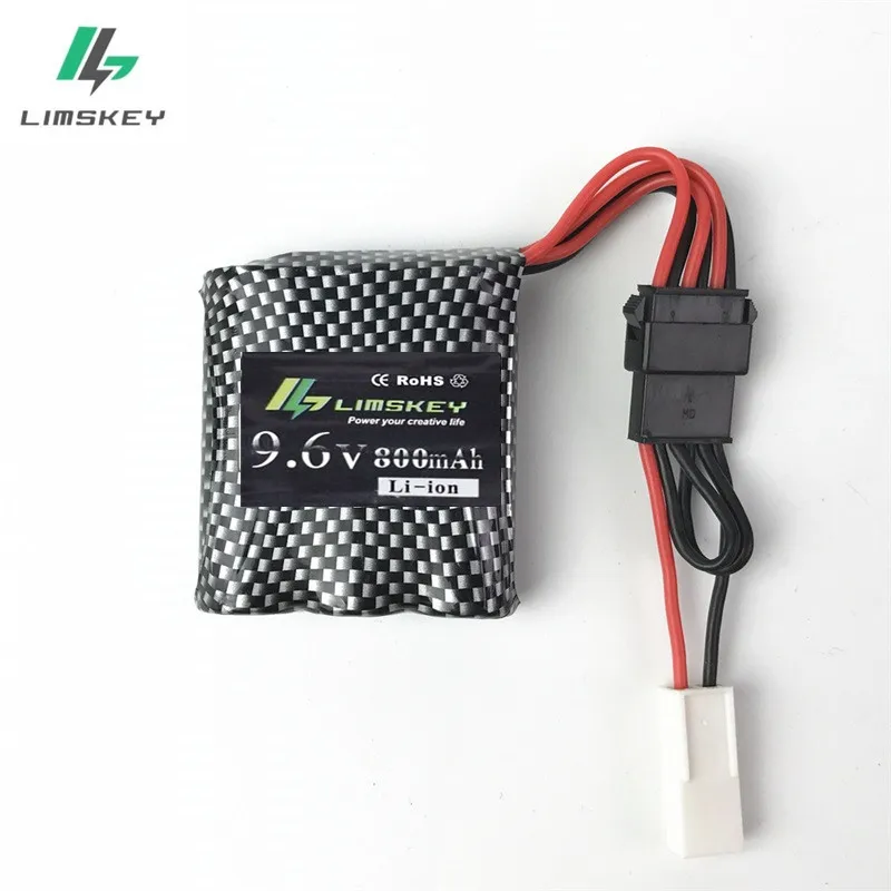 9,6 V 800mAh литий-ионная аккумуляторная батарея для 9115 9116 S911 S912 RC грузовик RC автомобиль аккумулятор 9,6 v Перезаряжаемые батарея - Цвет: Белый