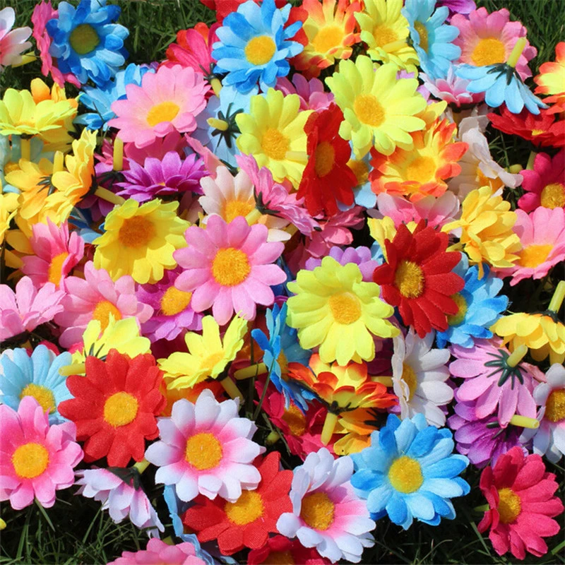 100pcs/lot Artificial Flowers high quality Fake Wedding car sunflower Fall decorations fleurs autumn for home party romantic 100pcs/lot Artificial Flowers high quality Fake Wedding car sunflower Fall decorations fleurs autumn for home party romantic