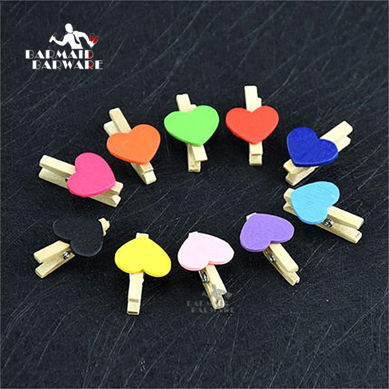 

10pcs/set Cocktail Creative Decorative Small Clip Cocktail Decorative pin fixed Cocktail Clip Bar Tools 10 Colors