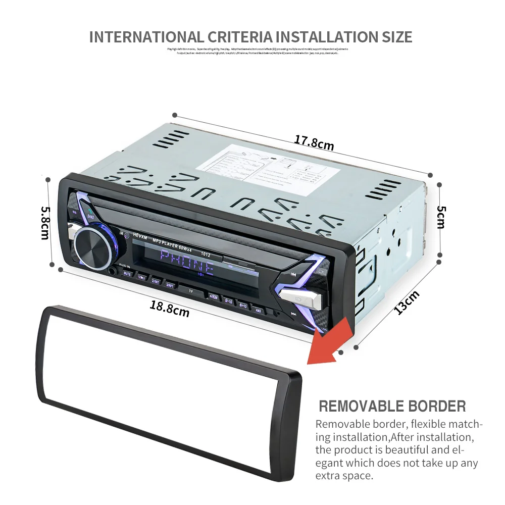Car Radio Automobiles automagnitol 12V Bluetooth V2.0 SD USB MP3Car Audio Stereo In-dash 1 Din FM Aux Input Receiver Auto radio Car Radio Automobiles automagnitol 12V Bluetooth V2.0 SD USB MP3Car Audio Stereo In-dash 1 Din FM Aux Input Receiver Auto radio