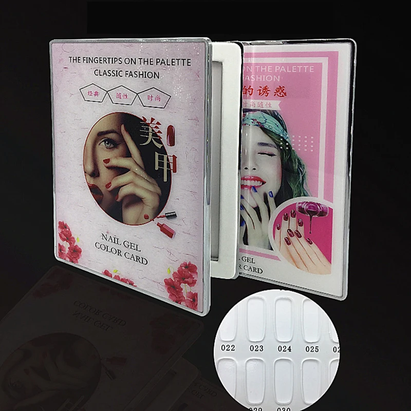 

Professional 160 Colors Acrylic Nail Gel Polish Display Card Book Color Board Chart Nail Art Salon Manicure Tools