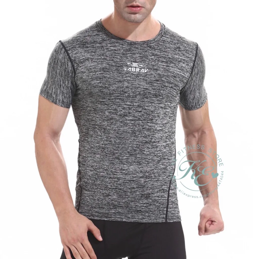 KE camiseta de спандекс де сжатием Куэльо Редондо manga corta hombre transpirable secado rapido Фитнес тренажерный зал Бег Futbol
