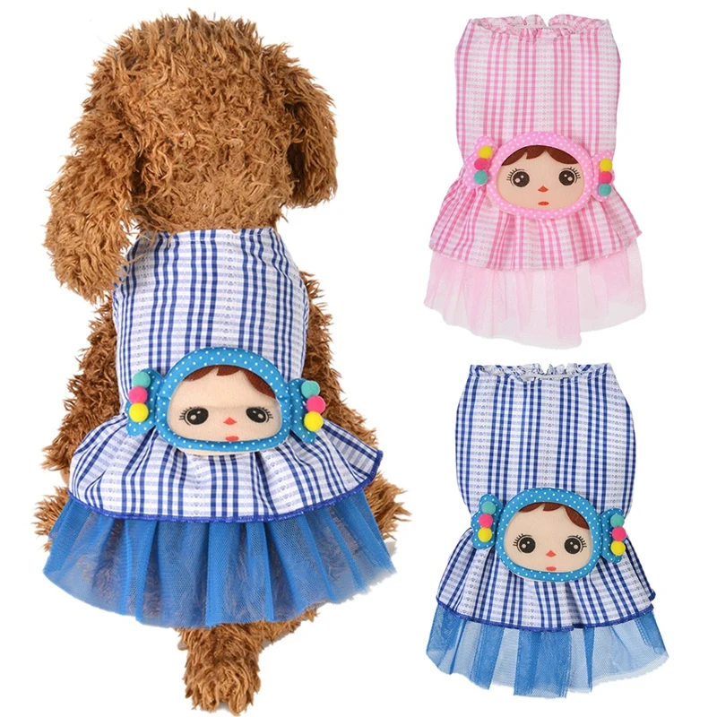 

Cute Summer Dog Clothes Shirt Dog Puppy Princess Bow Dress Small Dog Cat Pet Wedding Birthday Tutu Dress Skirt Yorkshire