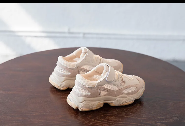 New Fashion Baby Girls Black Genuine Leather Shoes Children Mesh Sport Sneakers Kids Casual Shoes Boys Brand Shoes  Breathable shoes (2)
