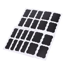 36 pièces noir prix étiquette cuisine pot organisateur étiquettes tableau noir autocollant artisanat papier tableau craie conseil autocollants étiquettes cadeaux